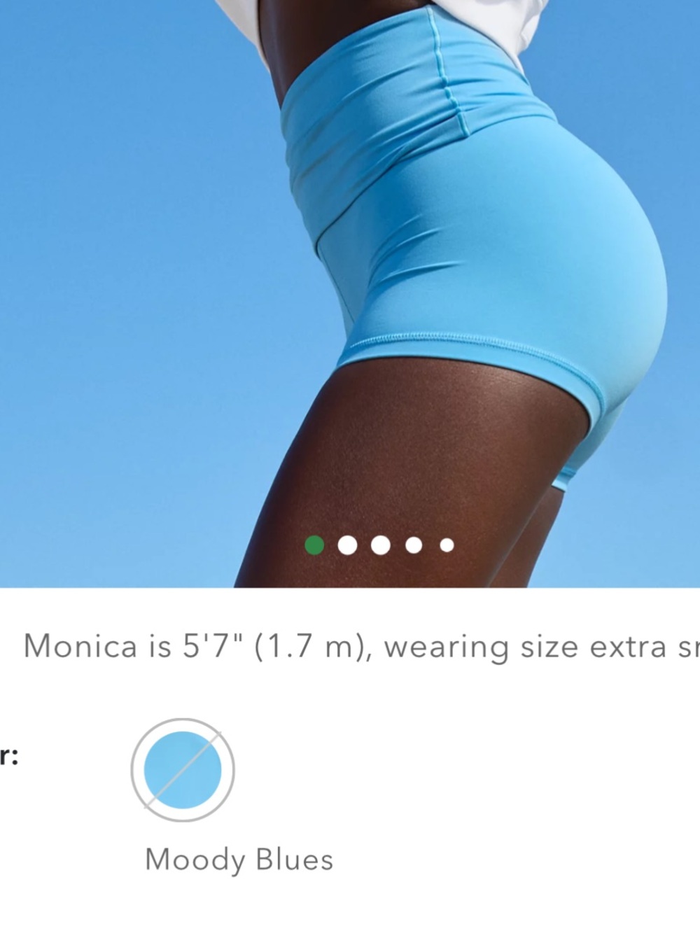 (SALE!) Aerie Fold over Biker Shorts - 3 in - Picture 3 of 3